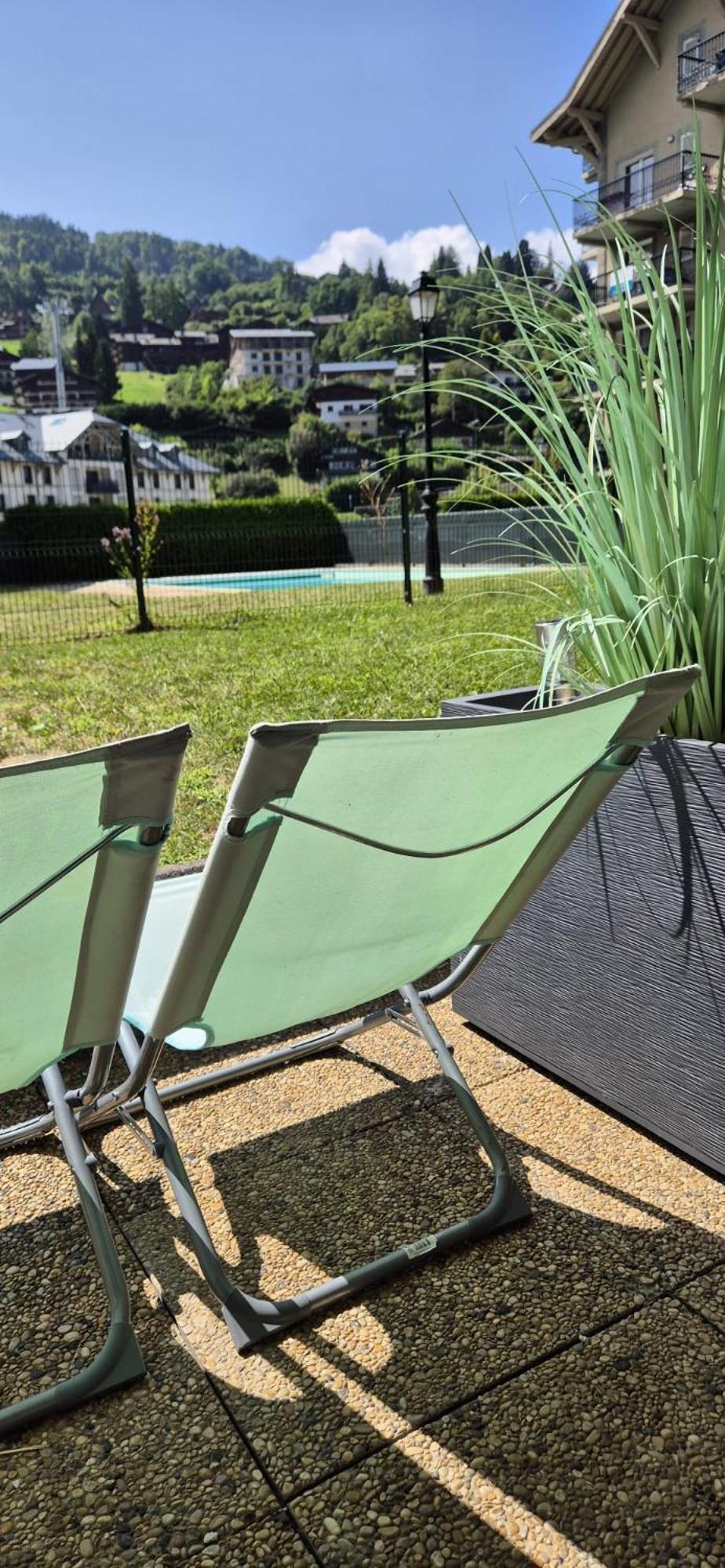 Appartement Avec Piscine & Jardin Pied De La Telecabine 圣热尔韦莱班 外观 照片